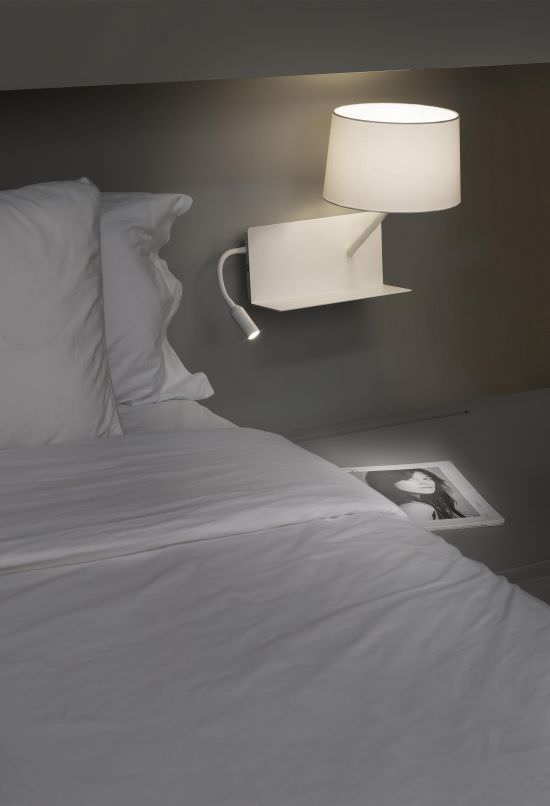 FARO BARCELONA HANDY WHITE RIGHT WALL LAMP 1XE27 20W US is a product on offer at the best price