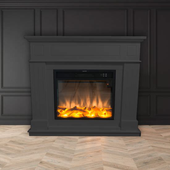 FUEGO  Dark Gray Wall Electric Fireplace is a product on offer at the best price