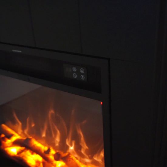 FUEGO  Caminetto Elettrico Nero Con Telecomando   un prodotto in offerta al miglior prezzo online
