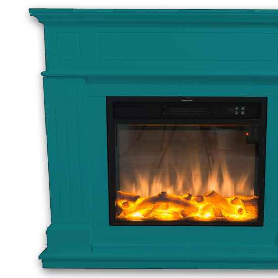 FUEGO  Turquoise Wall Mounted Electric Fireplac is a product on offer at the best price