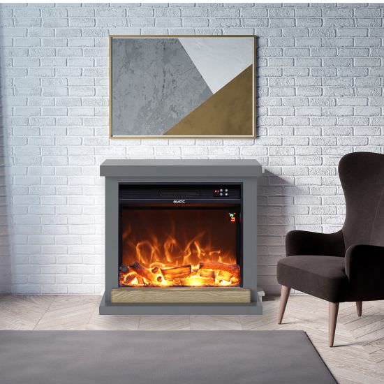FUEGO  Grey Electric Floor Standing Fireplace is a product on offer at the best price