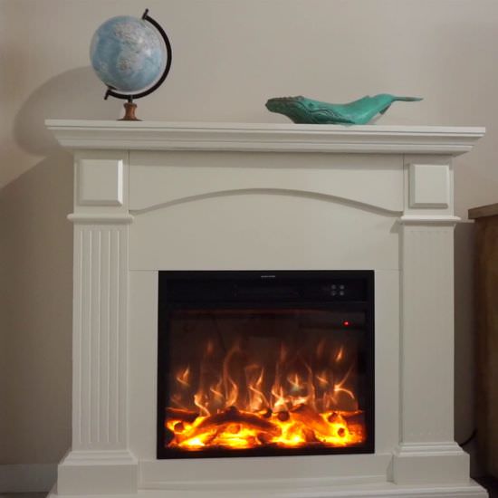FUEGO  Electric White Fireplace Complete is a product on offer at the best price