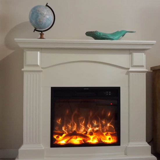 FUEGO  Elektrischer Weier Kamin Komplett ist ein Produkt im Angebot zum besten Preis