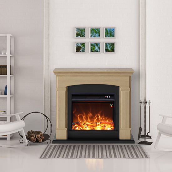 FUEGO  Electric Fireplace With Oak Finish is a product on offer at the best price