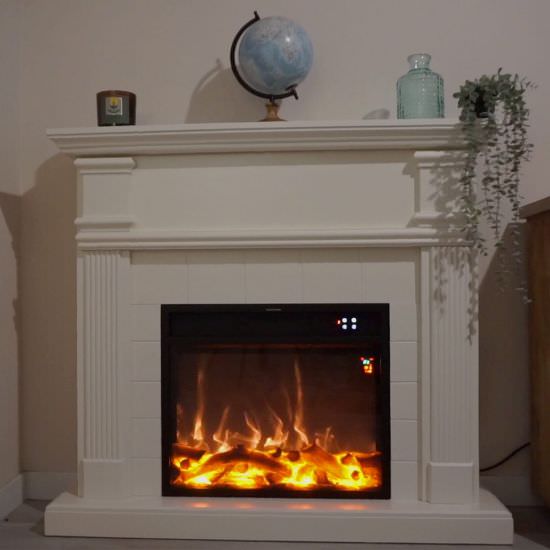 FUEGO  Caminetto Elettrico Bianco Omar a Parete  un prodotto in offerta al miglior prezzo online