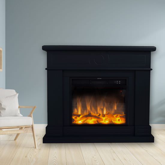 FUEGO  Electric Fireplace Black Color Roberta is a product on offer at the best price