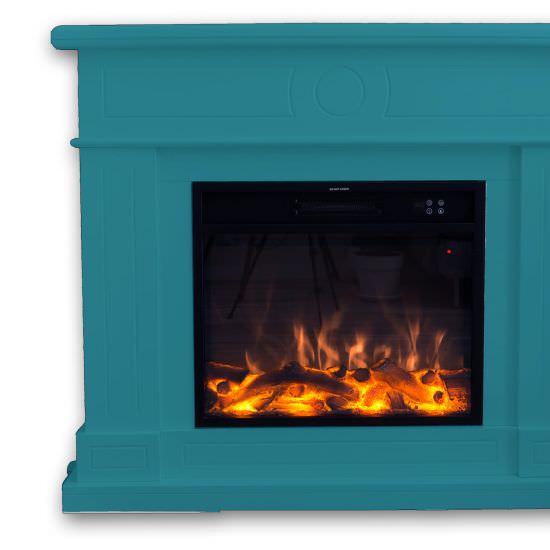 FUEGO  Turquoise And Telecomad Electric Firepla is a product on offer at the best price