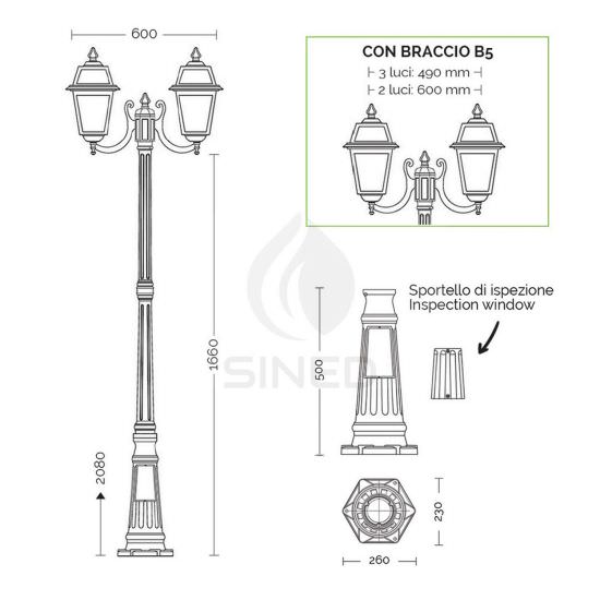 Liberti Design  Artemide Lampe De 208 Cm Et 2 Lanternes est un produit offert au meilleur prix