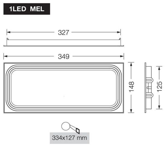 Perry  Recessed Aluminium Frame 1le Dmel2 is a product on offer at the best price