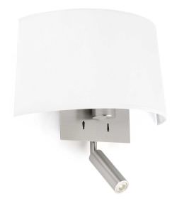 FARO BARCELONA VOLTA WHITE WALL LAMP WITH LED READER E2 is a product on offer at the best price