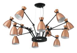 RETRO COPPER PENDANT LAMP 12L 12 X E14 M