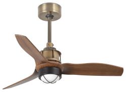 FARO BARCELONA Fan with Led Light Just Fan Brass is a product on offer at the best price