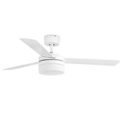 White Ceiling fan with light Panay