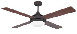 Brown 4 blade Ceiling fan with light