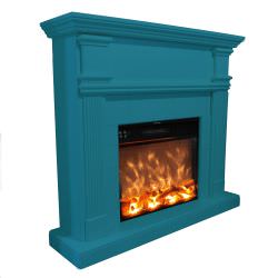 FUEGO  Turquoise Wood Electric Fireplace is a product on offer at the best price