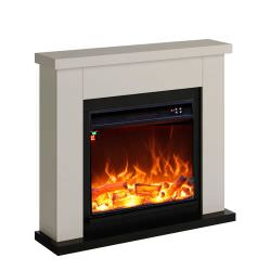 Fireplaces with Brown Wood Frame