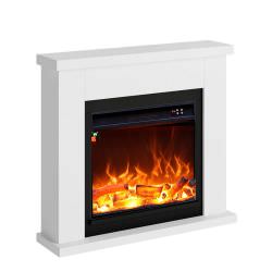 Fireplaces with White Wood Frame