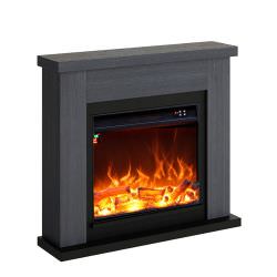 Fireplaces with Grey Wood Frame