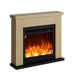 FUEGO  Oak Fireplace With Electric Insert is a product on offer at the best price