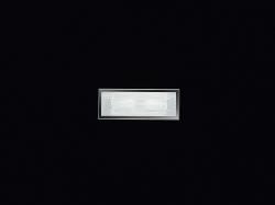 Wall sconce in satinfinish rectangular g