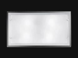 Applique rettangolare vetro Bianco