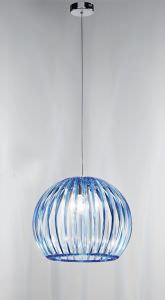 Lustre Acrylique Transparent Bleu 30cm