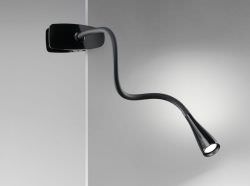 Black table lamp LED with clamp