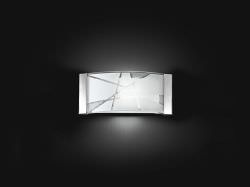 Metal and Glass Wall Light 1 Light