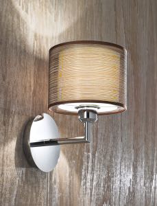 1 light wall lamp with fabric lampshade