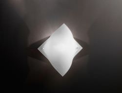 Applique murale en verre satin blanc 1