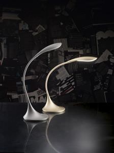Lampada da tavolo flessibile LED Grigia