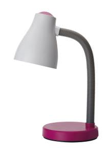 Pink plastic table lamp
