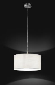 Lustre avec abatjour en tissu 40 cm