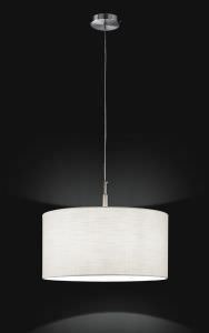 Lustre avec abatjour en tissu 50 cm