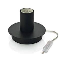 Schwarze MetallTischlampe