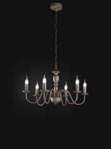Lampada da soffitto Tortora 6 Candele
