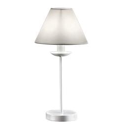 White Table Lamp without Lampshade