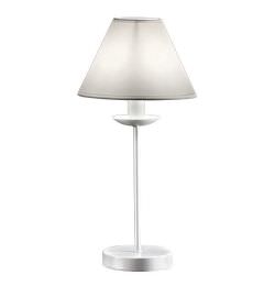 Weie Tischlampe ohne Lampenschirm