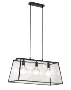 Plafonnier transparent 3 Lumires