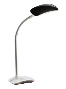 Flexible black LED table lamp