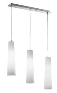 Lampadario con 3 Diffusori in Vetro
