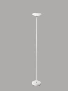 Lámpara de pie de metal blanco con LED d