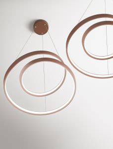55W Metal Cinnamon LED Suspension