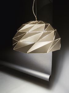 Metal dome chandelier Gold color