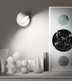 LED 6W Metallwandleuchte Wei