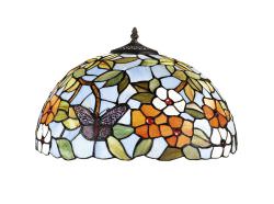 Tiffany Flores y Mariposas 40 cm Pantall