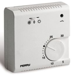 Perry  White electronic wall thermostat is a product on offer at the best price