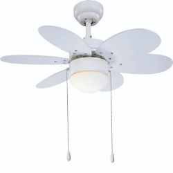 Ventilator mit 6 Wendeflgeln und Licht