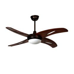 Brown fan with light
