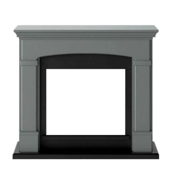 Gray Gio Fireplace Frame